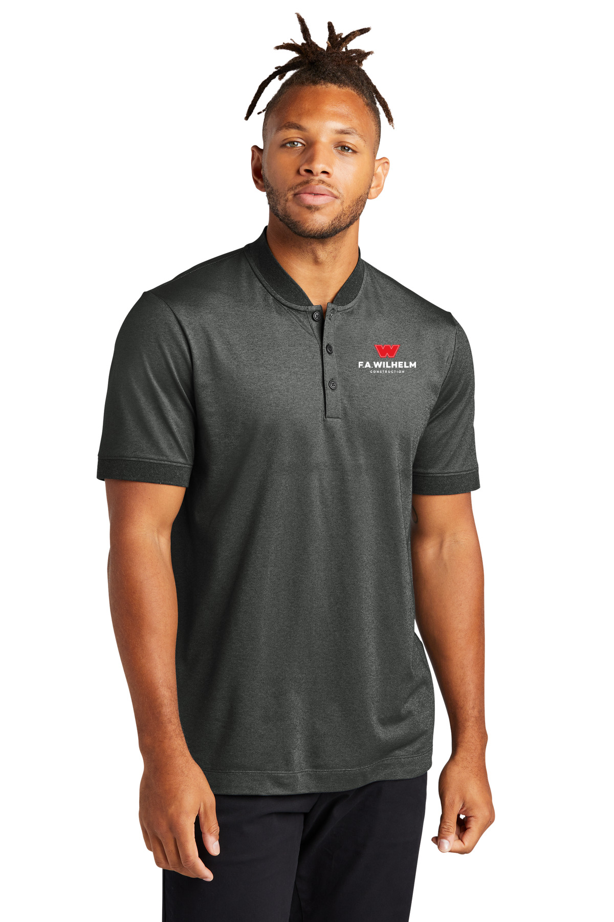 Men's Stretch Pique Henley